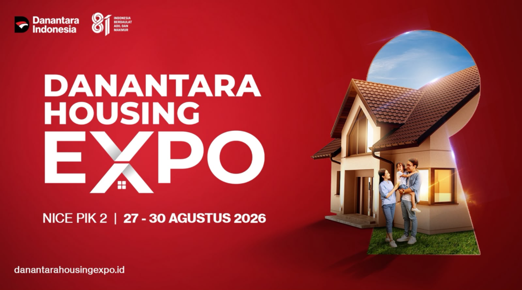 Spanduk resmi Danantara Housing Expo 2026 pameran perumahan BUMN